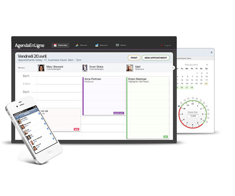 Agenda en Ligne système de réservation